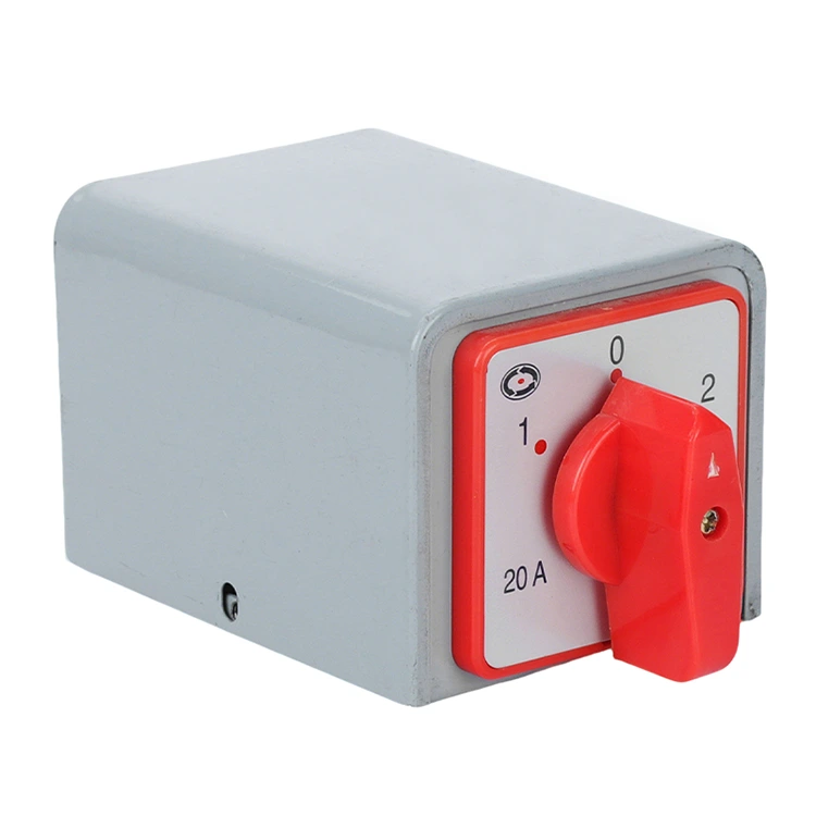Przełącznik krzywkowy 20A 4kw z obudową