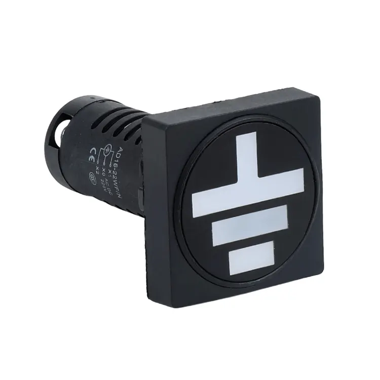 Rozmiar otworu montażowego 22 mm, typ kwadratowy, wskaźnik położenia AD16-22W