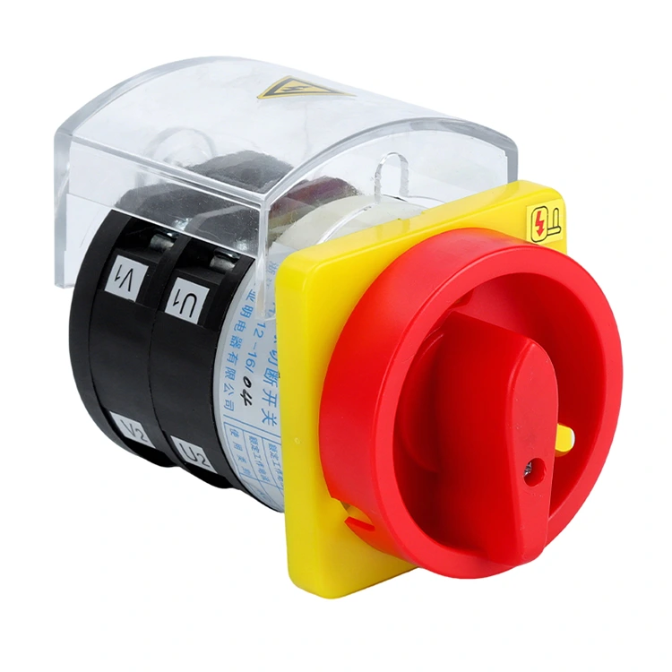 Montaż na płycie z osłoną ochronną Przełącznik krzywkowy