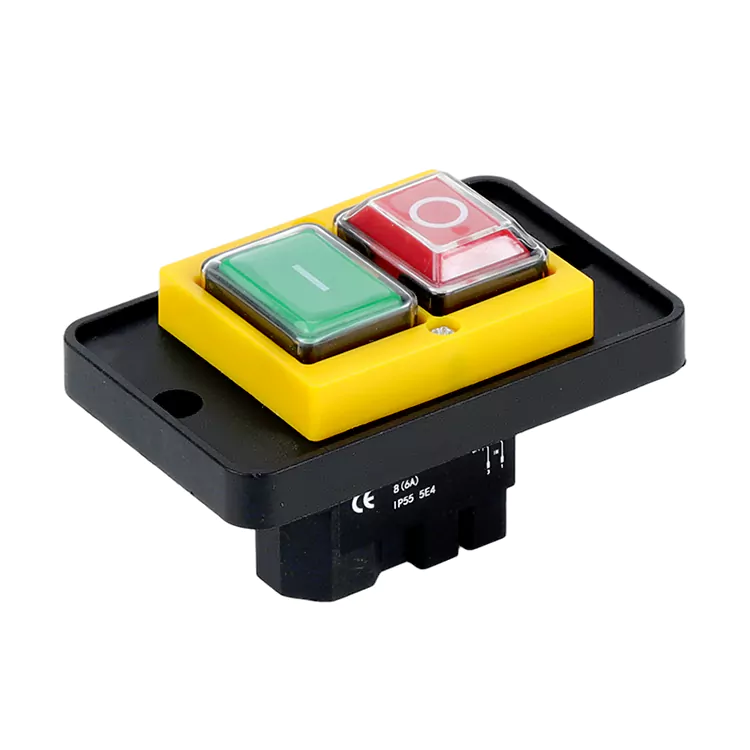 8A Duży panelowy żółty przełącznik elektromagnetyczny