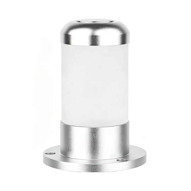 Krótki cylinder, trójkolorowa, jasna, metalowa lampka kontrolna alarmu